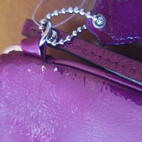 FINAL PRICE!!👀NWT Coach Purple Small Wristlet - Picture 3 of 7